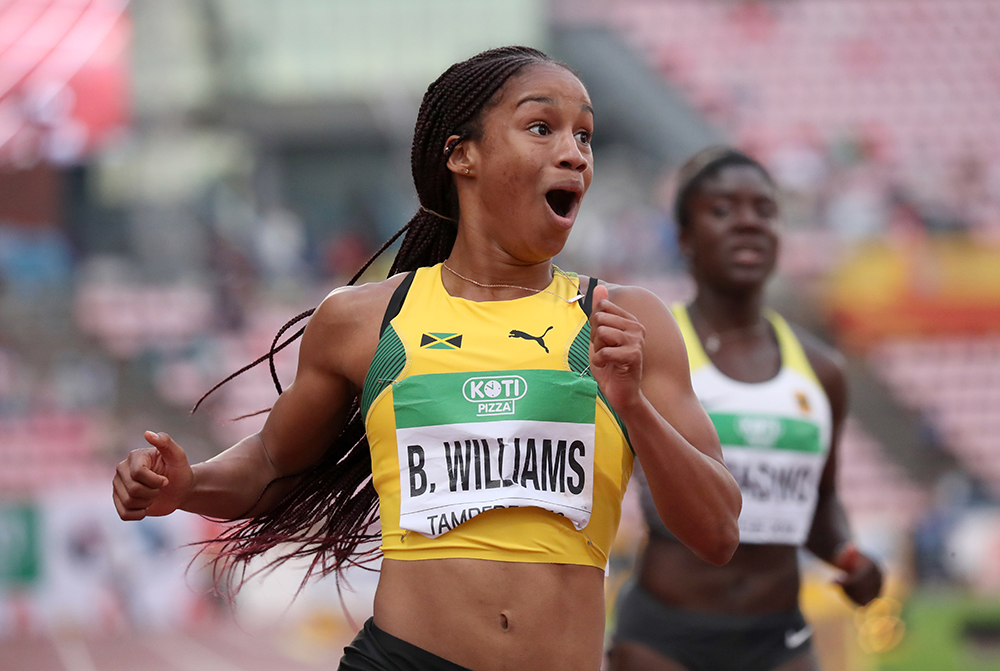 Jamaican Champs — 2 World Leads High School Record Track And Field News