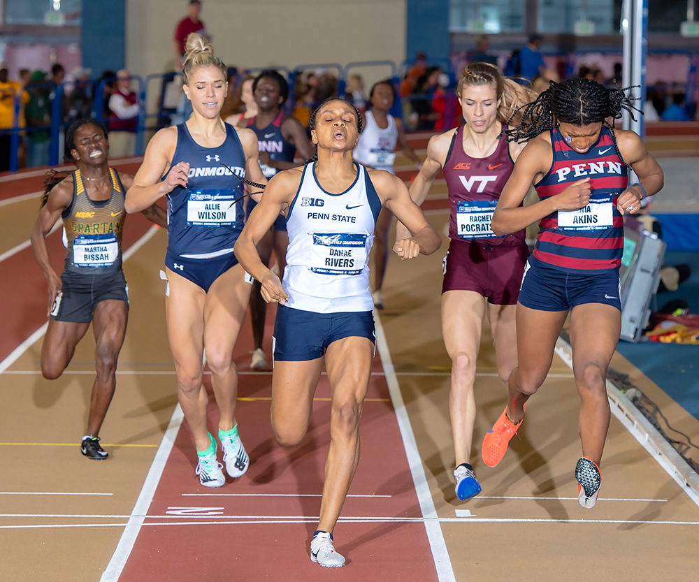 Ncaa Indoor Women Hogs Hold Off The Trojans Track Amp Field