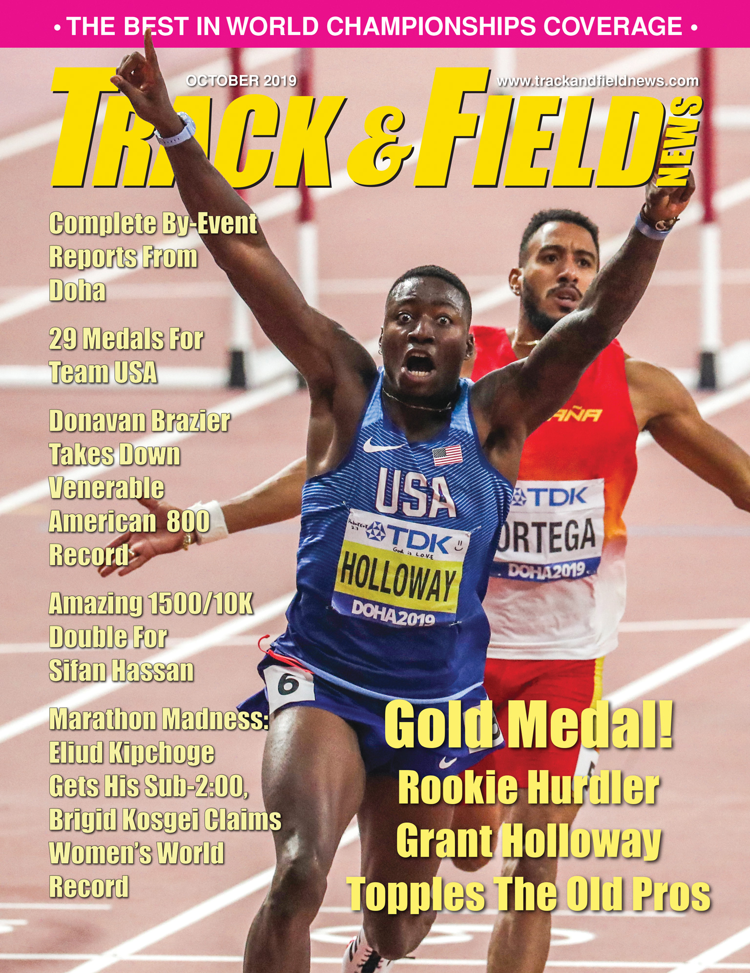 COVER — October (Kevin Morris) - Track & Field News