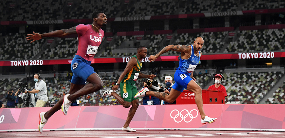 リール OLYMPIC 100m/m HIGH SPEED lamont-marcell-jacobs-09-21-