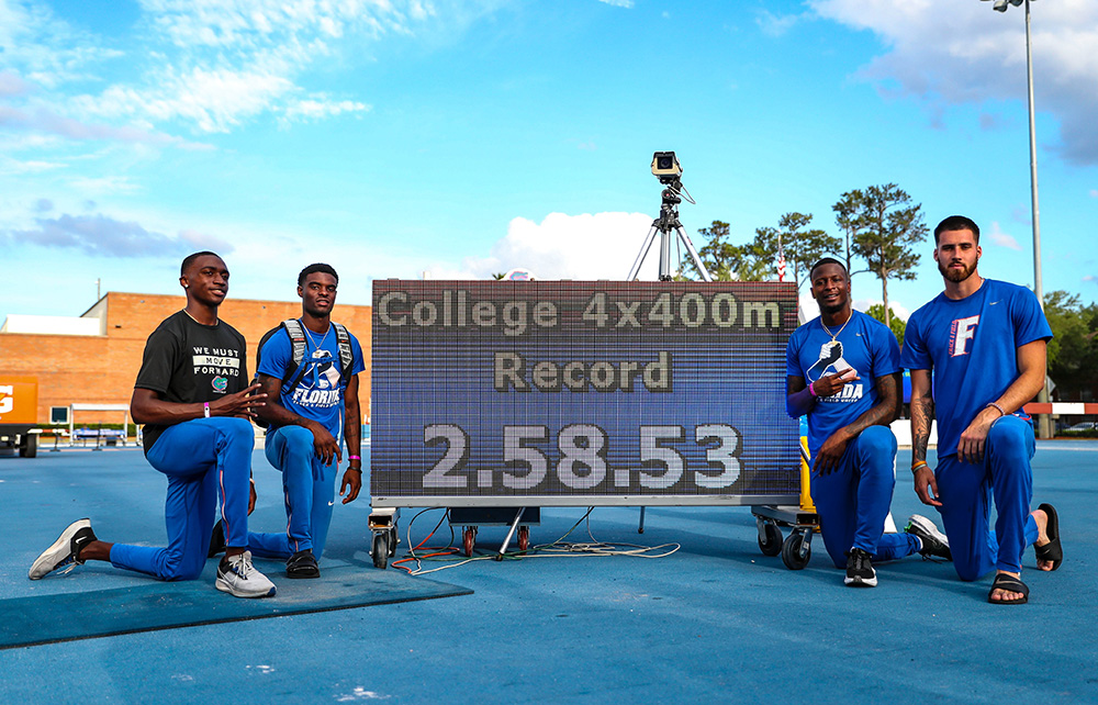 Jones Memorial Men — Collegiate 4x4 Record For Gators - Track & Field News