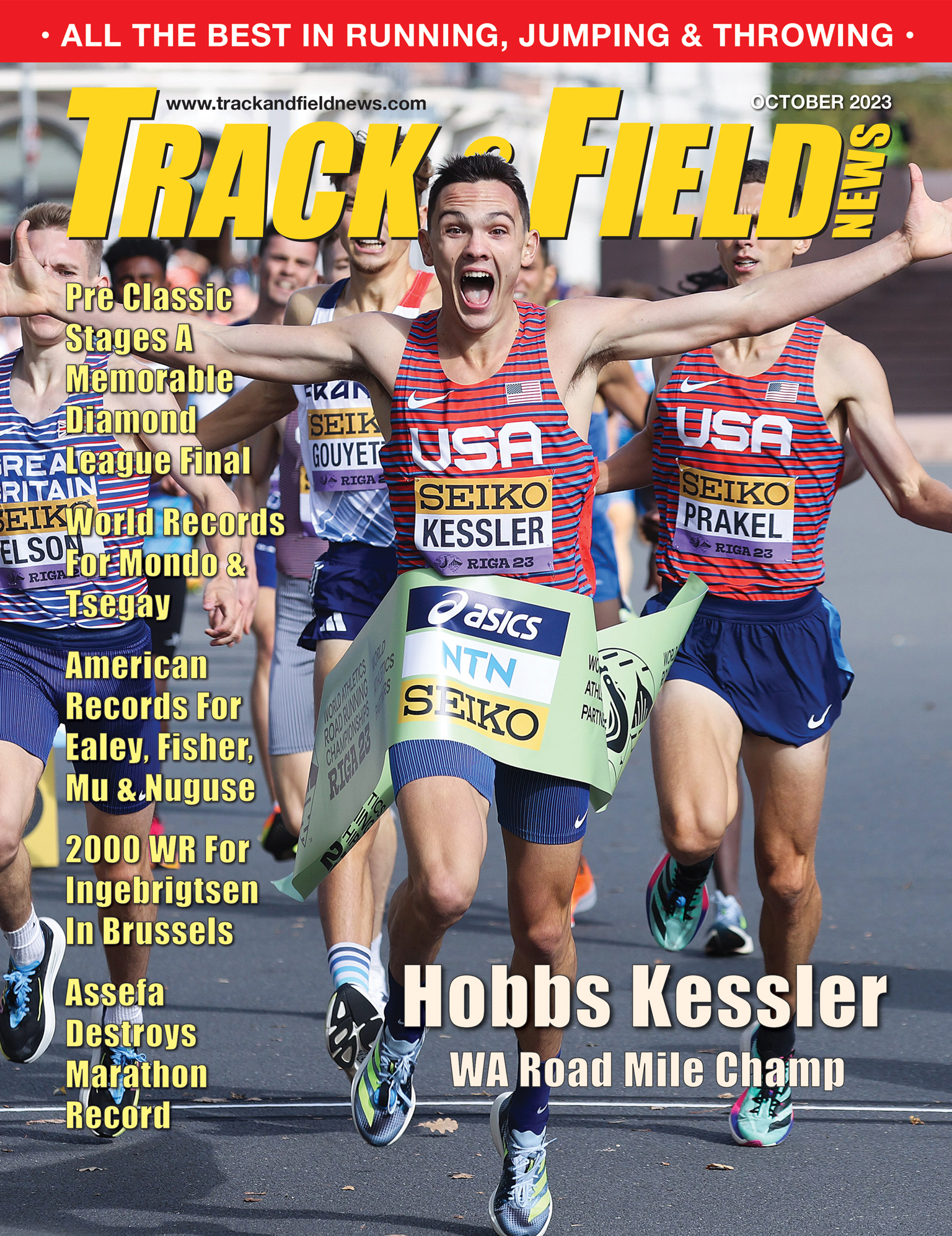 COVER — October (Giancarlo Colombo/Photo Run) - Track & Field News