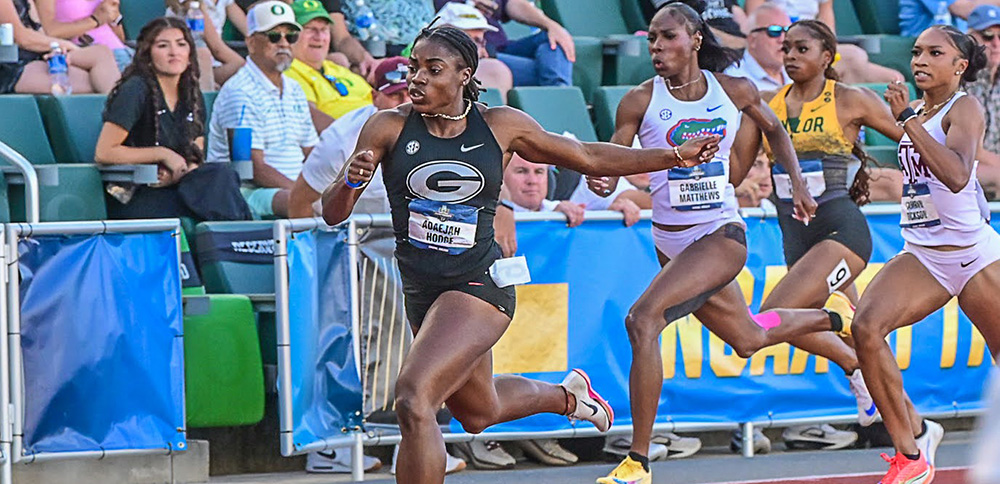 NCAA Women's 200 — Frosh Hodge Turns It Around On A Dime