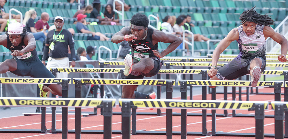USATF U20 Men — Hurdles Records Break Out All Over - Track & Field News