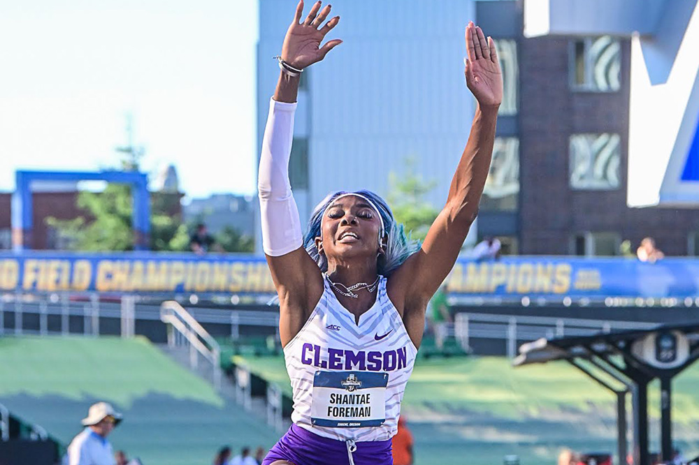 NCAA Women's Triple Jump — Back-And-Forth Face-Off To Foreman
