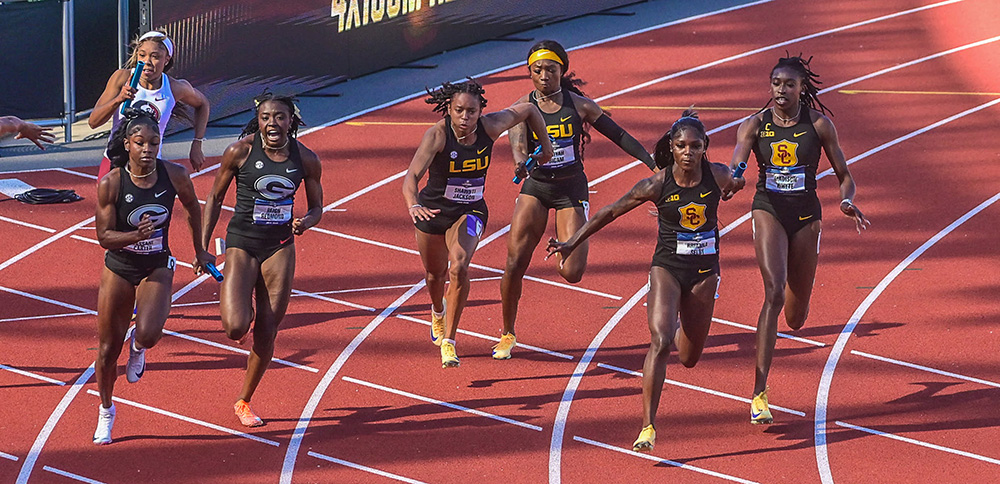 NCAA Women's 4 x 100 — Trojan-Led Rewrite Of The ATL