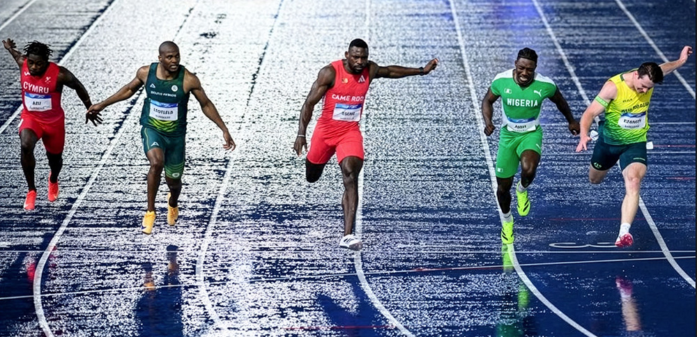 Commonwealth Games — Eseme “Chills” To Rain-Soaked 9.83