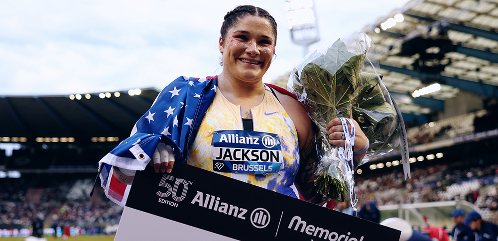 Brussels Diamond League Final: Chase Jackson Sets American Record in Shot Put as Cam Myers Wins 1500m